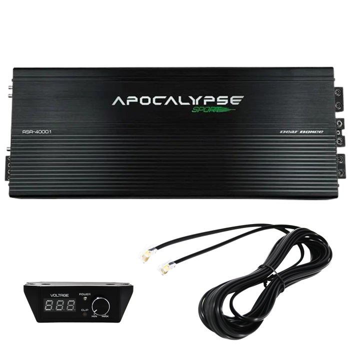 Deaf Bonce Apocalypse 4000 Watts 1 ohm Class D Monoblock Amplifier ASA-4000.1