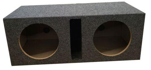Dual 12" Speaker Box Slot Ported Chamber 5/8 True MDF Sub woofer Enclosure