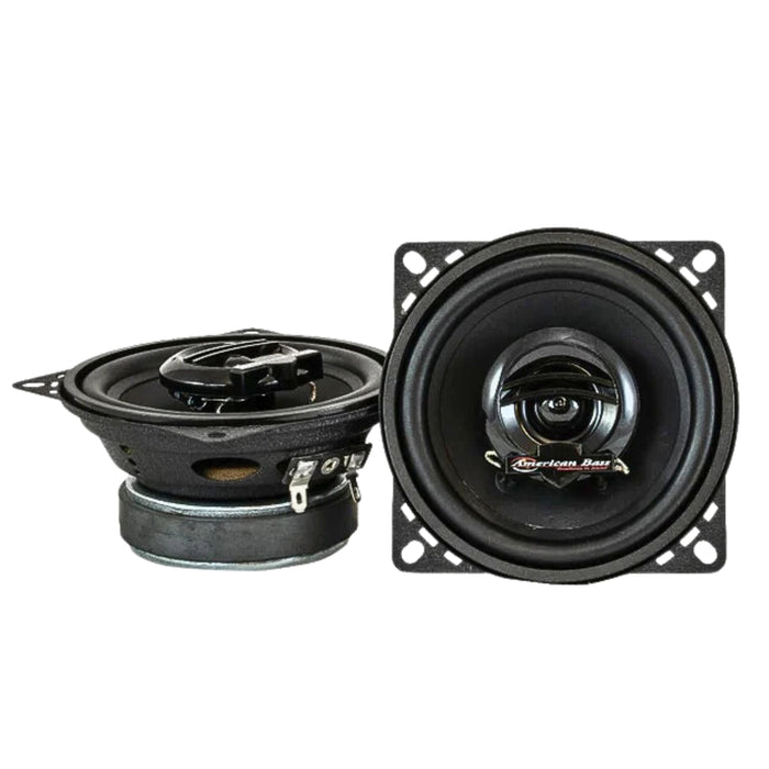 American Bass 4"Pair of Symphony Series Coaxial 90 Watts Max Coaxial Speakers