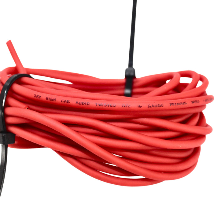 Sky High Car Audio 17FT 16GA OFC Red Primary Wire OPEN BOX