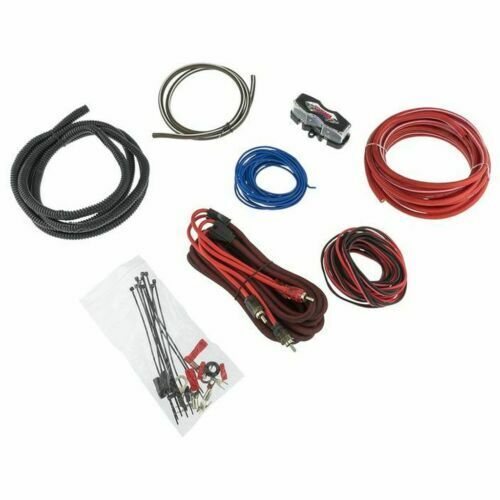 DS18 8 AWG Complete Amplifier Wiring Install Kit Mini ANL Fuse Holder & MANL 60A