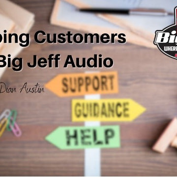 Helping Customers at Big Jeff Audio