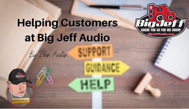 Helping Customers at Big Jeff Audio