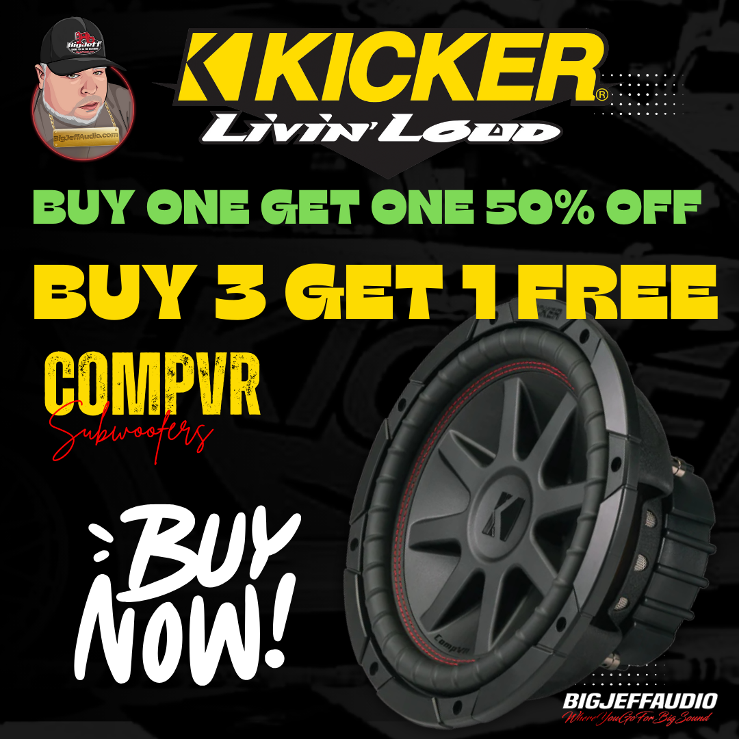 Kicker CompVT / CompVR Subwoofer Series Sale | Big Jeff Audio — Big ...