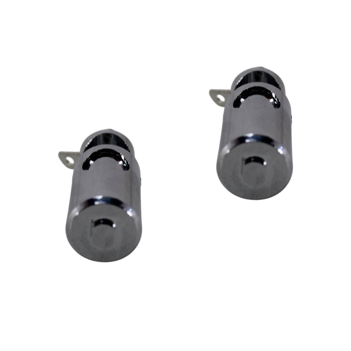 Big Jeff Audio Pair of 4 Gauge Brass/Nickel Plated Speaker Push Terminals