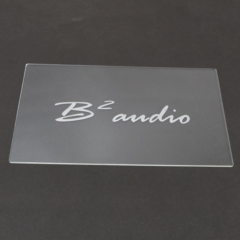 B2 Audio Logo Engraved Acrylic Lid for Dual RIOT 2.5" 3D Boxes