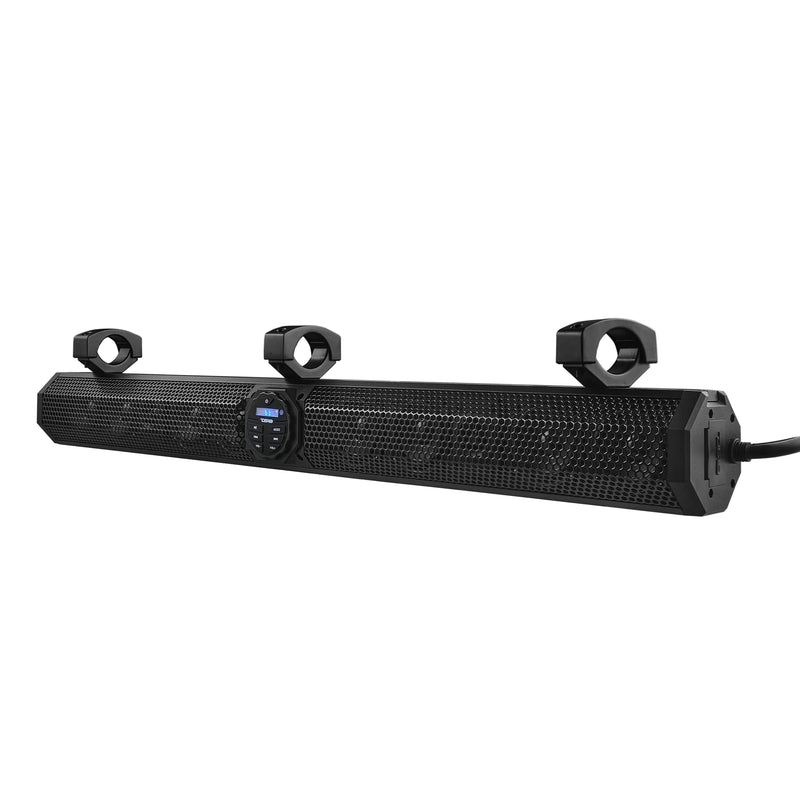 37" 200W RMS 4-Ohm Water-Resistant Amplified Class A/B Sound Bar System