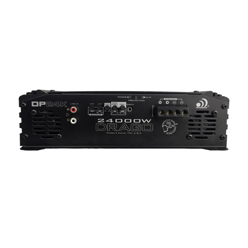 Massive Car Audio Monoblock Amplifier 24,192W 1-Ohm Stable DRAGO DP24K