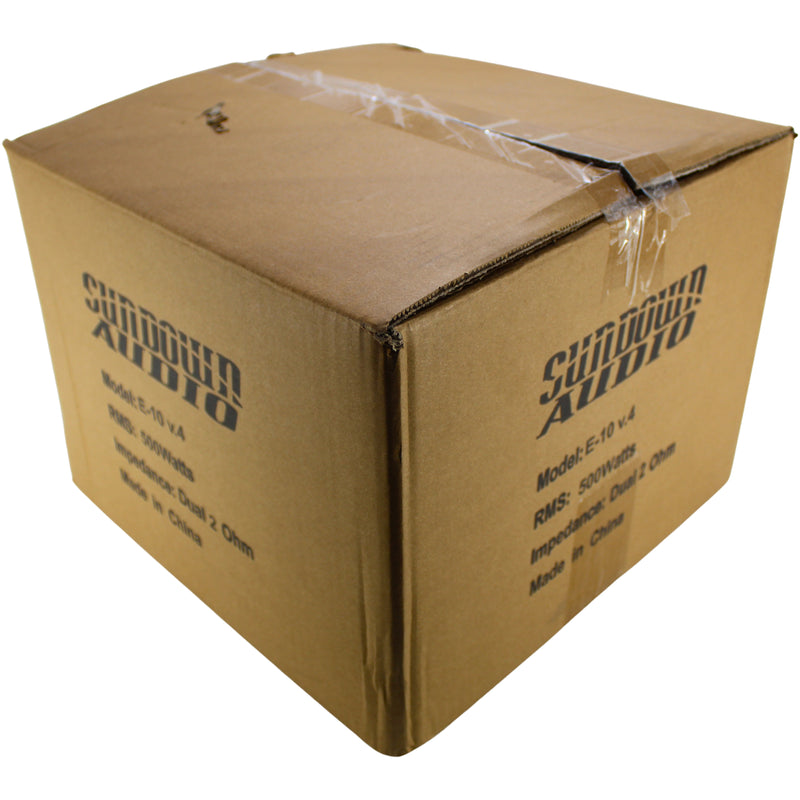 Sundown Audio E-Series V.4 10" 750W RMS Dual 2-Ohm VC Subwoofer / E-V.4-10-D2