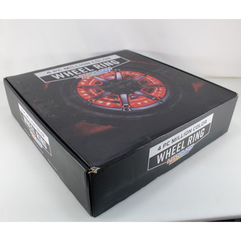 4pc 14" LED Wheel Ring Add-On Lighting Kit For Wireless Underbody Kits OPEN BOX