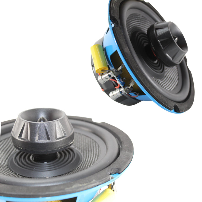 Motorcycle/Marine 6.5" Hybrid 4-Ohm 100W RMS Midrange F1 Speakers Pair -OPEN BOX