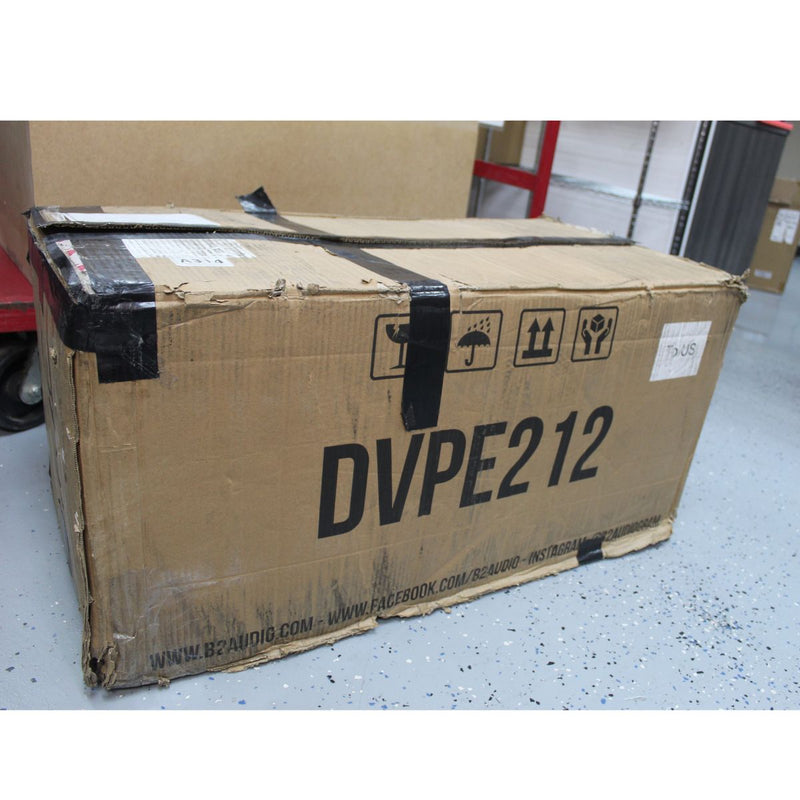 B2 Audio Dual 12 1000W RMS Dual 2 Ohm Vented Loaded Subwoofer Enclosure OPEN BOX