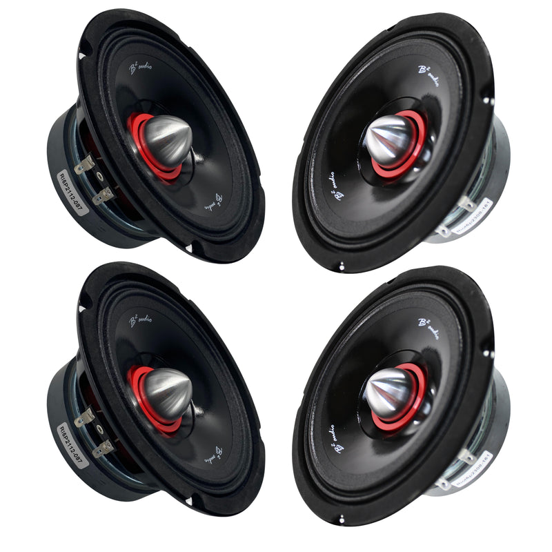 B2 Audio Audio System Combo RAGE800.4 Amp w/2 RIOT6P Speaker Sets