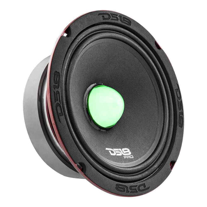 DS18 6.5" Midrange Speaker 500 Watt 4 Ohm w/ RGB LED Bullet PRO-X6.4BMRGB