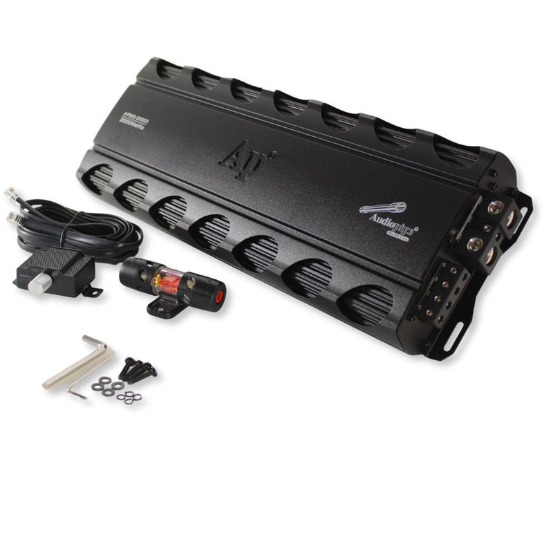 Audiopipe 2000 Watt 1 Ch 1-Ohm Class-D Car Audio Monoblock Amplifier APMQ-20001