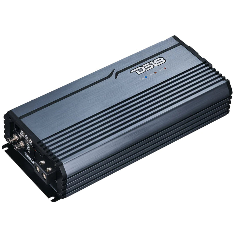 DS18 5000W 1-Ohm Full-Range Class-D Amplifiers FRP Monoblock Red/Blue/Titanium