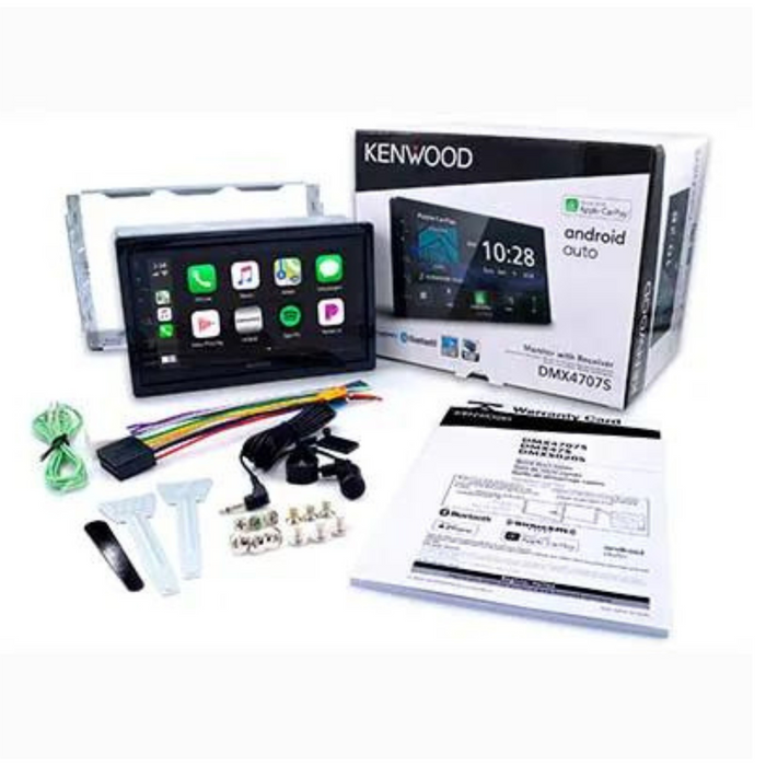 Kenwood Nav and Receiver KW-DMX47S and Kenwood 300W 6.5 Speakers KFC-1666S