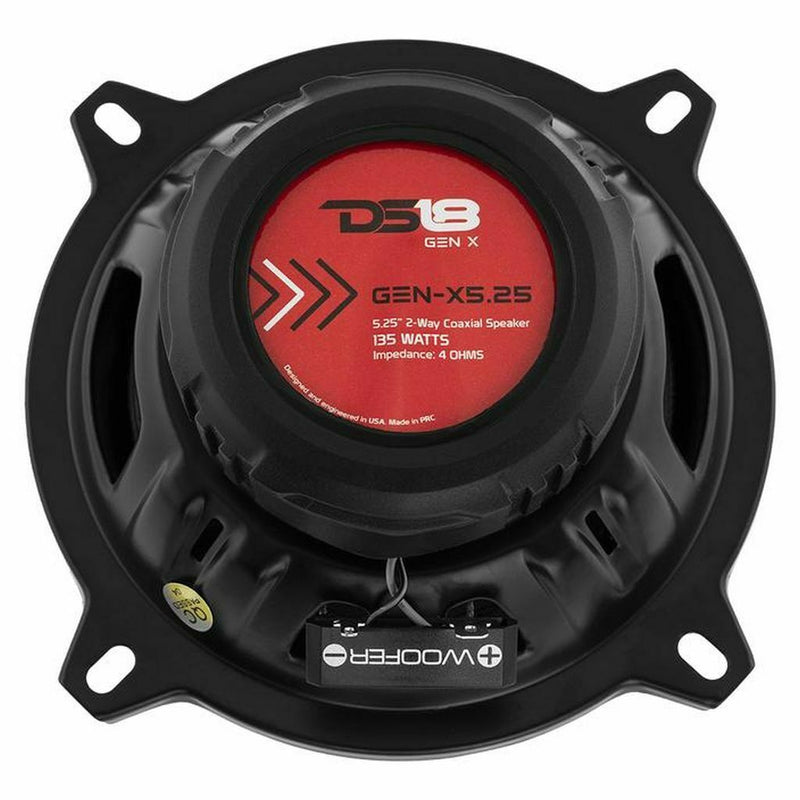 DS18 GEN-X 6x9" + 5.25" Car Audio Door Speakers Combo 630 Watts 4 Ohm Coaxial - Big Jeff Online Inc