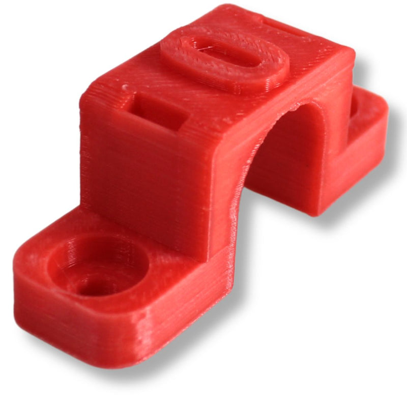 1/0 Gauge Cable Management Wire Comb Single Slot Can Use w/ Cable Tie Red/Black