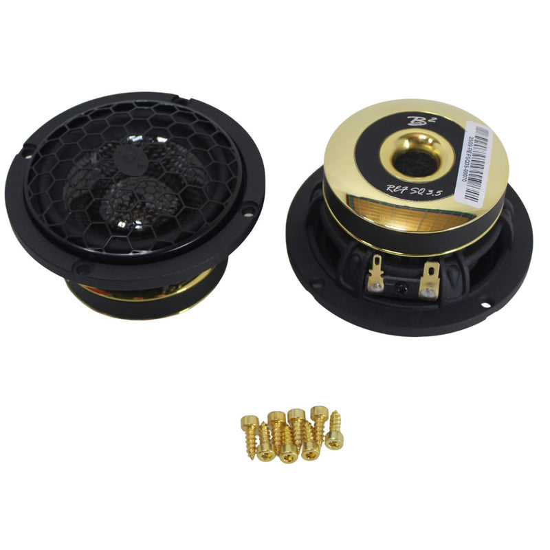 B2 Audio Pair of REF SQ 3" Midrange 50 Watt RMS 4-Ohm Speakers