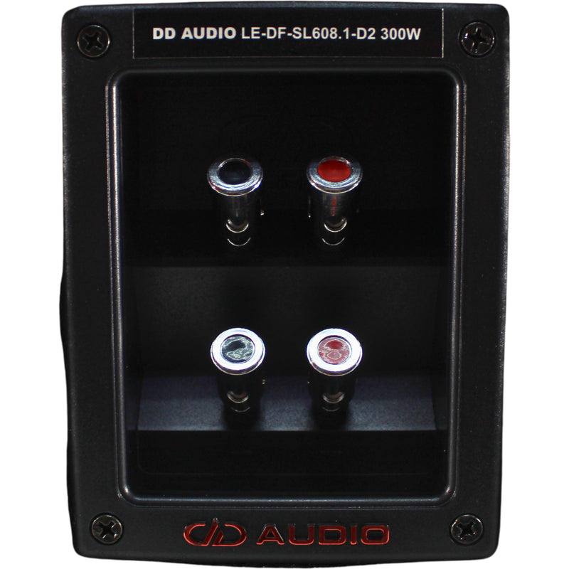 DD Audio SL600 Series 8 300W RMS S2-Ohm Slim Down Firing Ported Enclosure