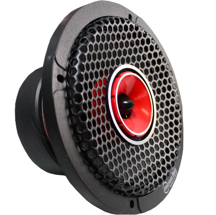 American Bass 6.5" Coaxial Full Range Speaker Hybrid 240-Watt 4 Ohm RED GF-6.5