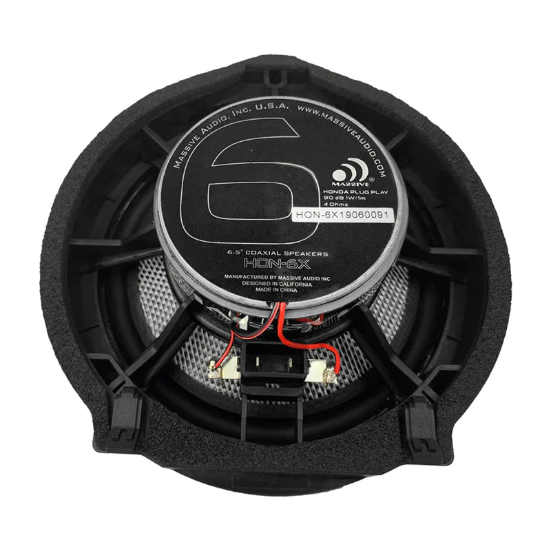 Massive Audio HON6X 6.5" Honda OEM Drop-In, 160W Coaxial Speaker Kit