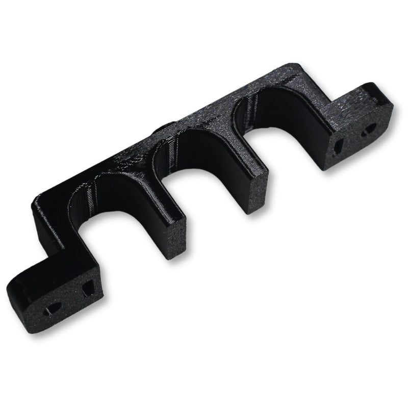 1/0 Gauge Cable Management Wire Comb Triple Slot Can Use w/ Cable Tie Red/Black