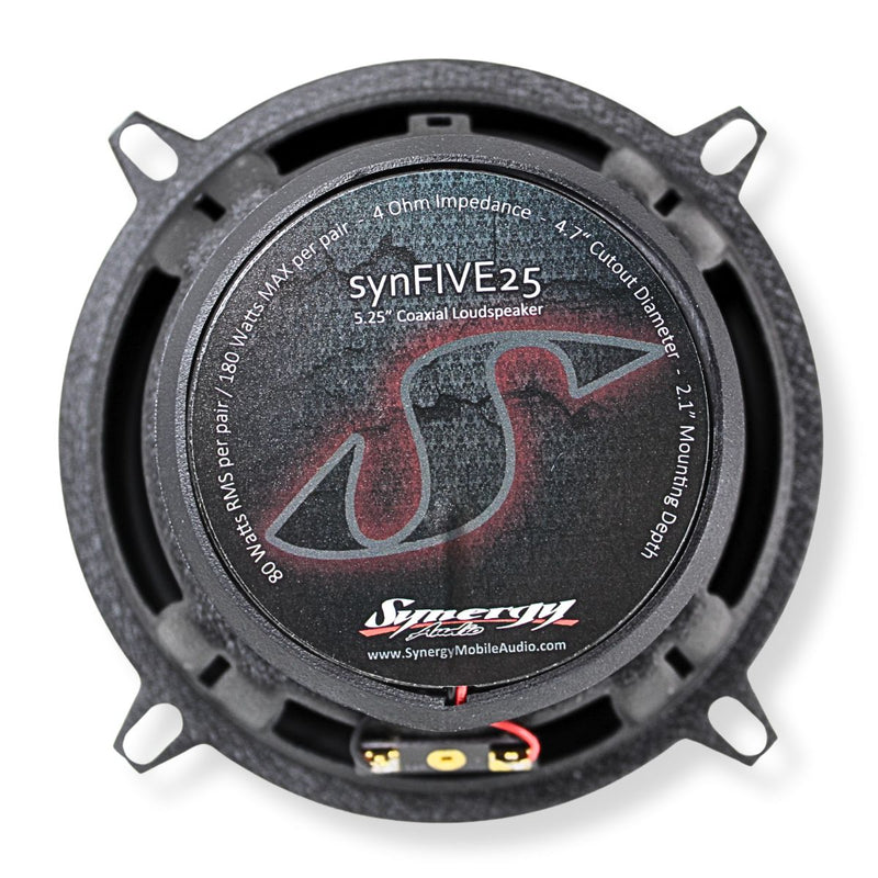 Synergy Audio SYN 5.25" 80 Watt RMS 4-Ohm Coaxial Loudspeaker Pair SYN-FIVE25