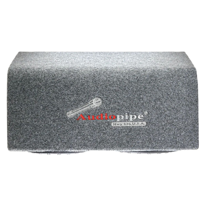 Audiopipe Bass Package Dual 12" 800W RMS Subwoofer Sealed Enclosure w/ Amp + Amp Kit