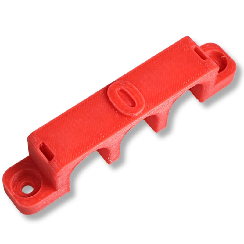 1/0 Gauge Cable Management Wire Comb Triple Slot Can Use w/ Cable Tie Red/Black
