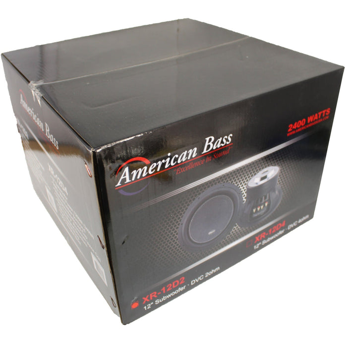 American Bass XR-12D4 12" Dual 4 Ohm Voice Coil 2400 Watts Subwoofer