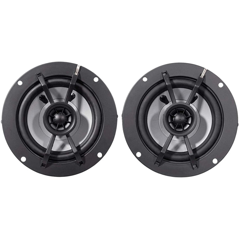 Kicker 4" Marine Coaxial Speakers Pair 4-Ohm 50W RMS Powersport Audio 45KM44