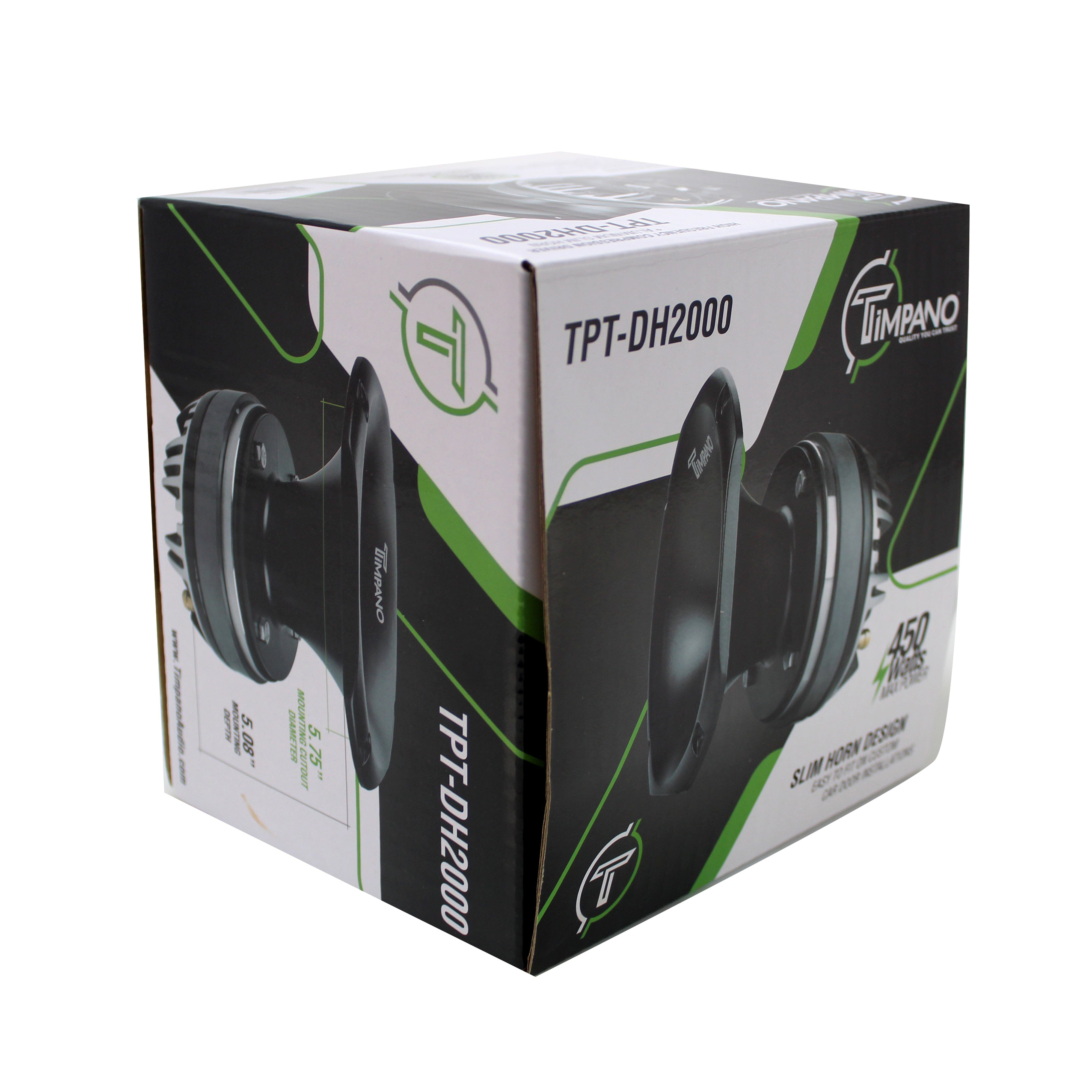 Timpano 2 Inch 450W 8 Ohm Titanium Compression Driver w/ Slim Horn