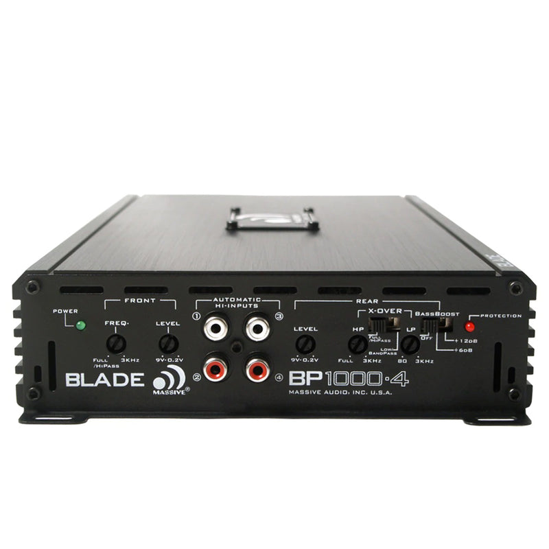 Massive Car Audio 6.5 Loud Speakers 1200W 8 Ohm With 4 Ch 2 Ohm Amplifier - Big Jeff Online Inc