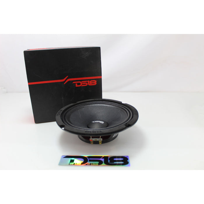 DS18 PRO 8" Mid-Range Speaker 400 Watt 4 Ohm with Ultra Slim Neo Magnet OPEN BOX