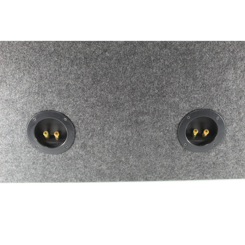 Dual 10 Sealed Carpeted Subwoofer Box Made w/ Heavy-Duty MDF Construction