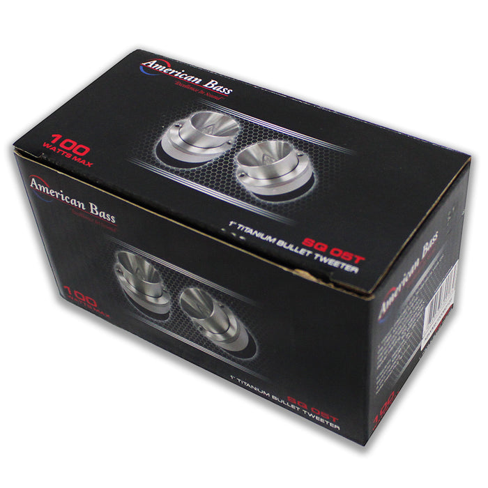 American Bass Car Audio 2x 6 Midrange Speakers SQ-6B & 2 Bullet Tweeters SQ-05T