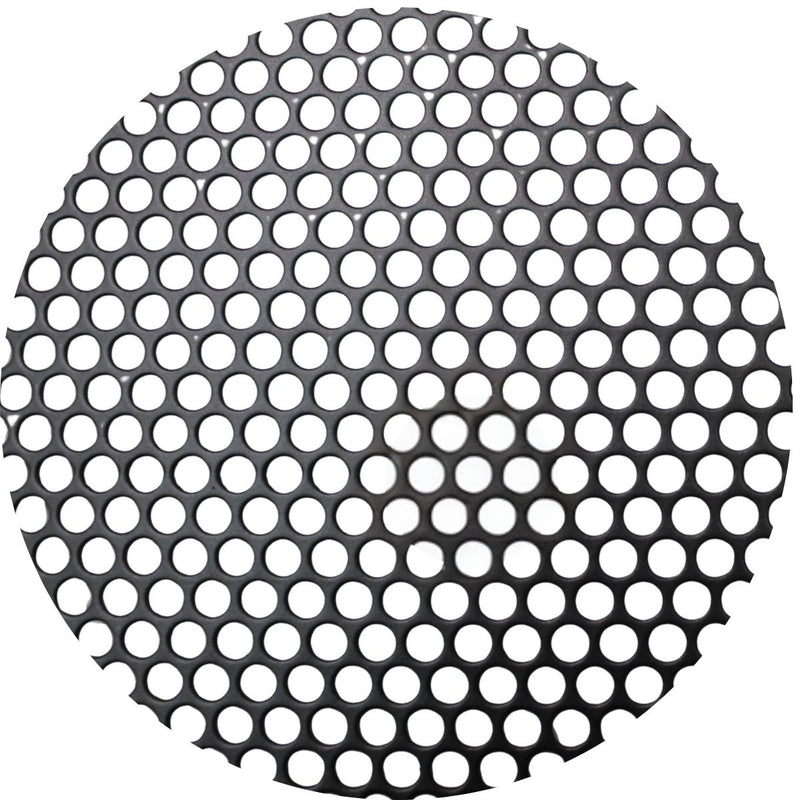 Audiopipe 2x4' Black Metal Finish Mesh Grill Sheet Staggered Rows 3/16" Holes