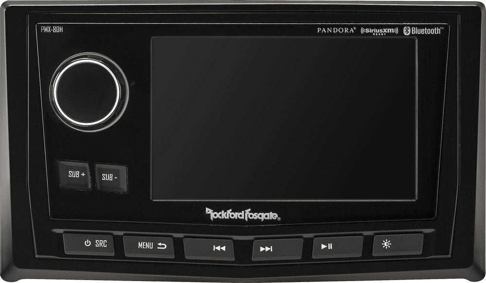 Rockford Fosgate PMX-8DH Marine Wired 5'' Display Head with PMX-8BB Receiver