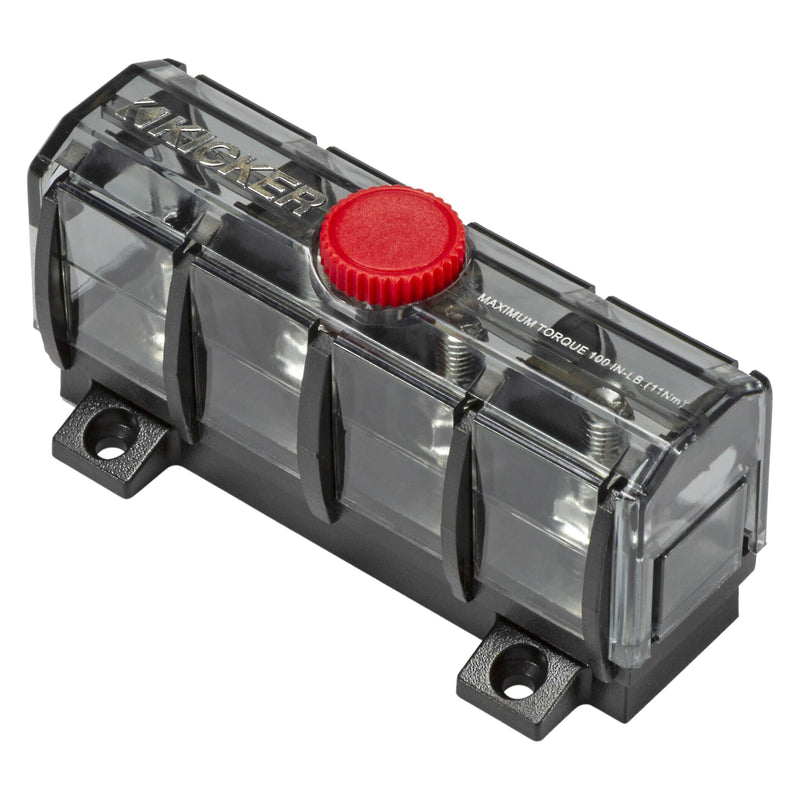 Kicker Marine-Grade ABYC Compliant 3-Way Fused Distribution Block 47KMFDB3