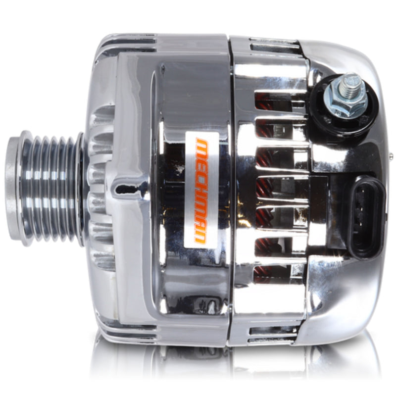 Mechman S-Series 240 Amp Universal Racing Alternator Polished Finish 7127240P