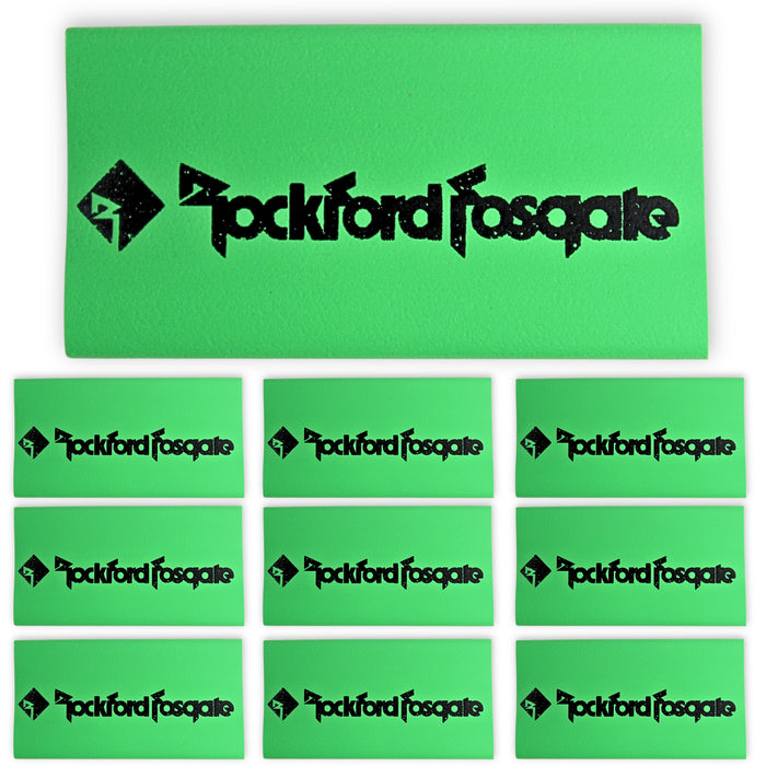 0 Gauge 3:1 Heat Shrink with Rockford Fosgate Logo 10 Pack Green