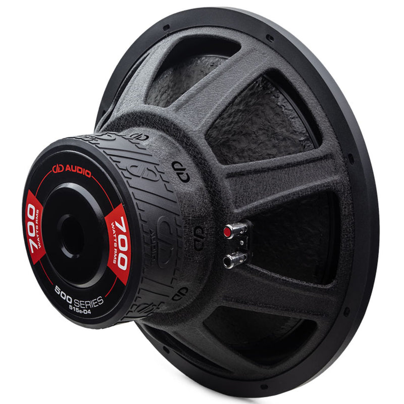DD Audio 500 E Series 15" 700W RMS 2-Ohm DVC Power Tuned Subwoofer / DD-515E-D2