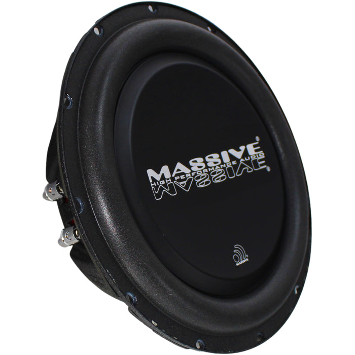 Massive Audio UFO Series 10" 300W RMS 4-Ohm DVC Shallow Mount Subwoofer/ UFO10V2