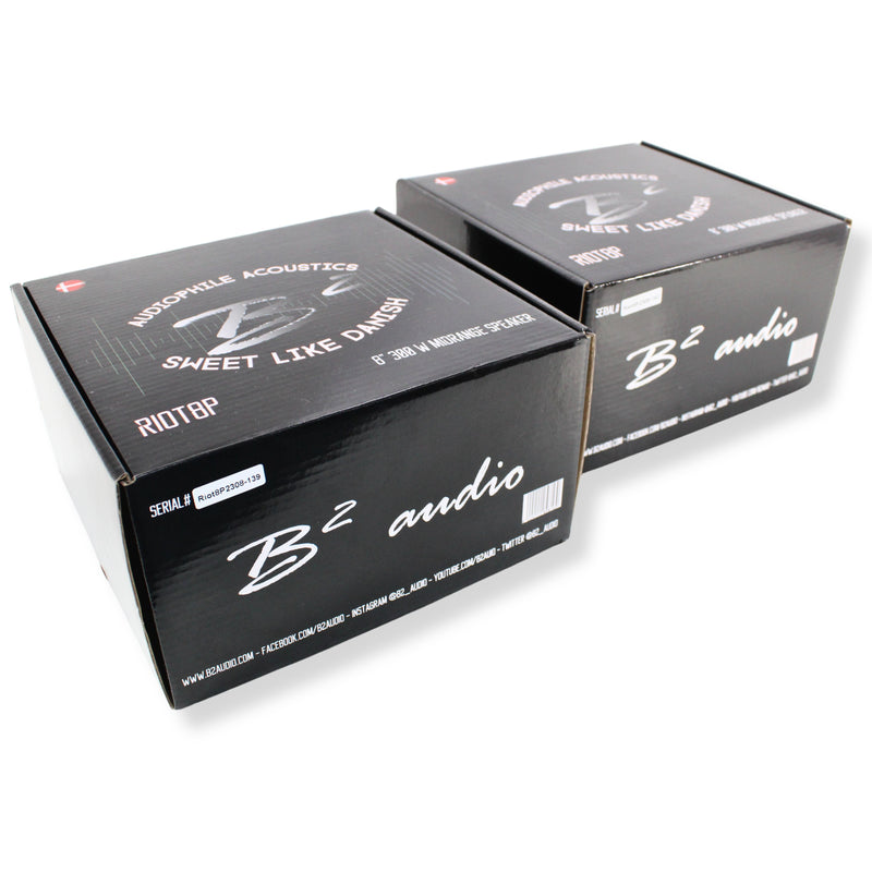 B2 Audio RIOT Speakers Pair 4-Ohm 150 Watt RMS Bullet Mid-Range RIOT8P