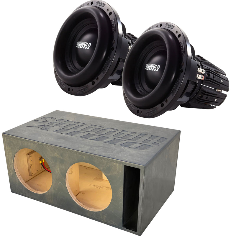 3000W RMS Dual 1 or 2-Ohm 12" NS Series V6 Subwoofer w/Dual 12" Birch Ported Box
