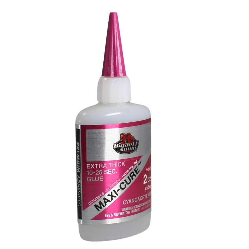 Big Jeff Audio 1/2 - 8 oz Maxi-Cure Extra-Thick CA Glue - High-Strength Adhesive