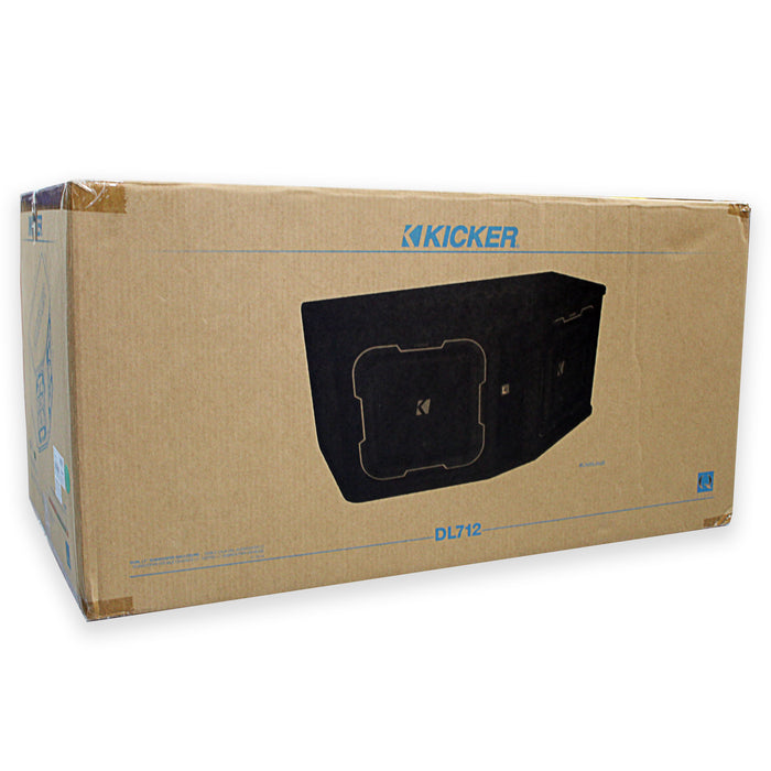 Kicker 1800 Watts 2 OHM Dual 12" Loaded Subwoofer Enclosure KI-41DL7122