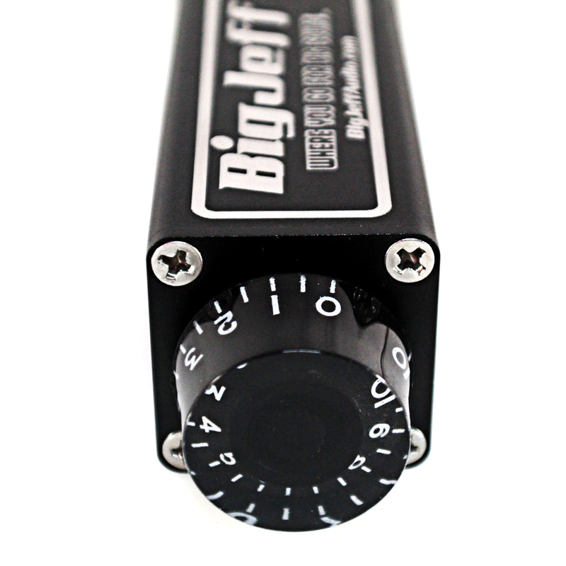 Official Big Jeff Audio Aluminum Cased 30" RCA Bass Knob Black/Silver